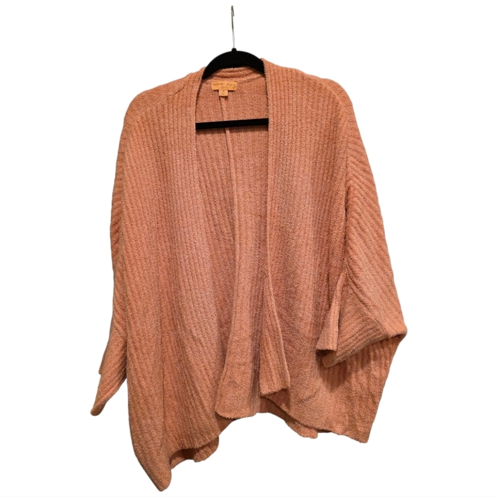 BAREFOOT DREAMS CozyChic Lite Ribbed Coral‎ Shrug - Size 2X